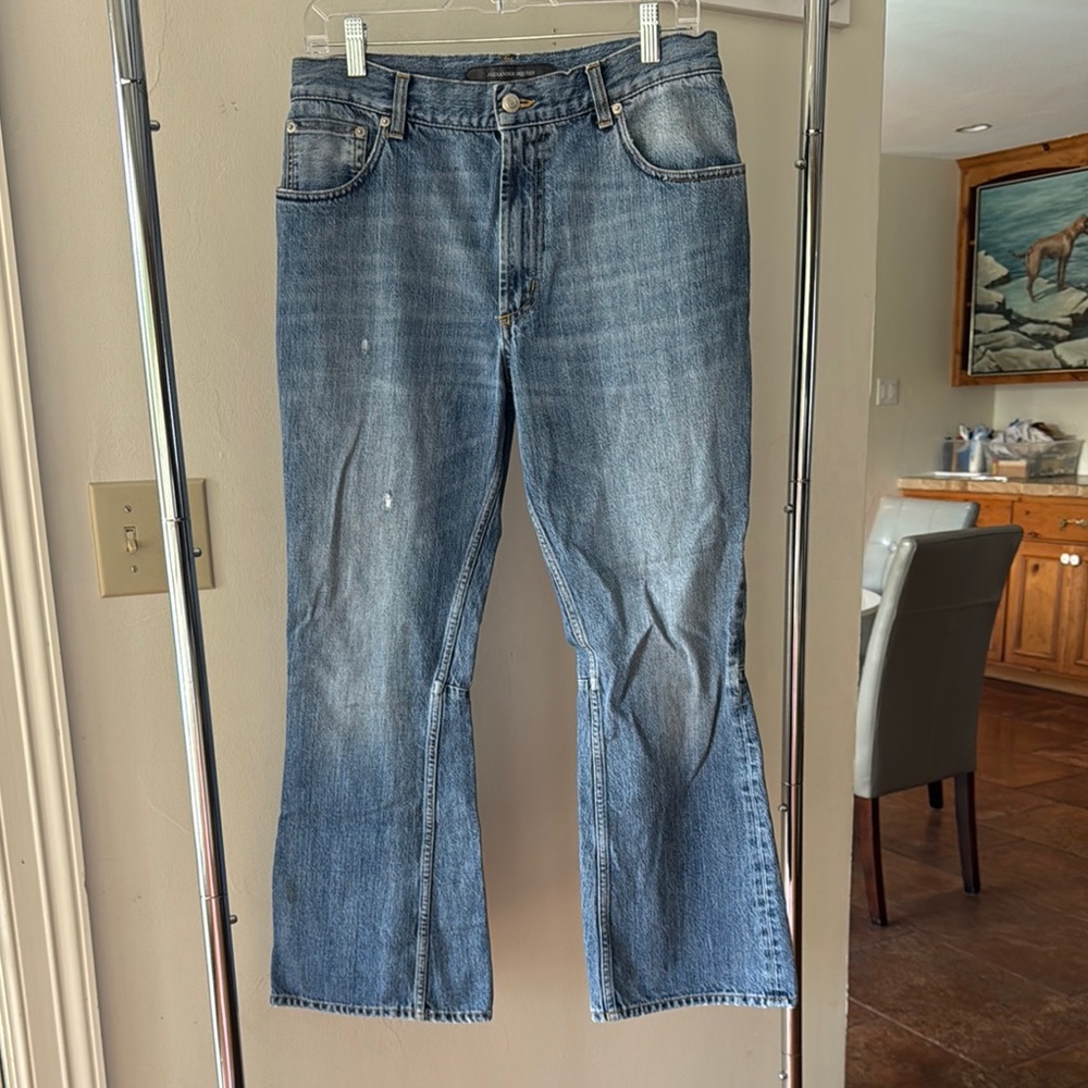 Alexander McQueen Denim Cropped Jeans F/W 2018
